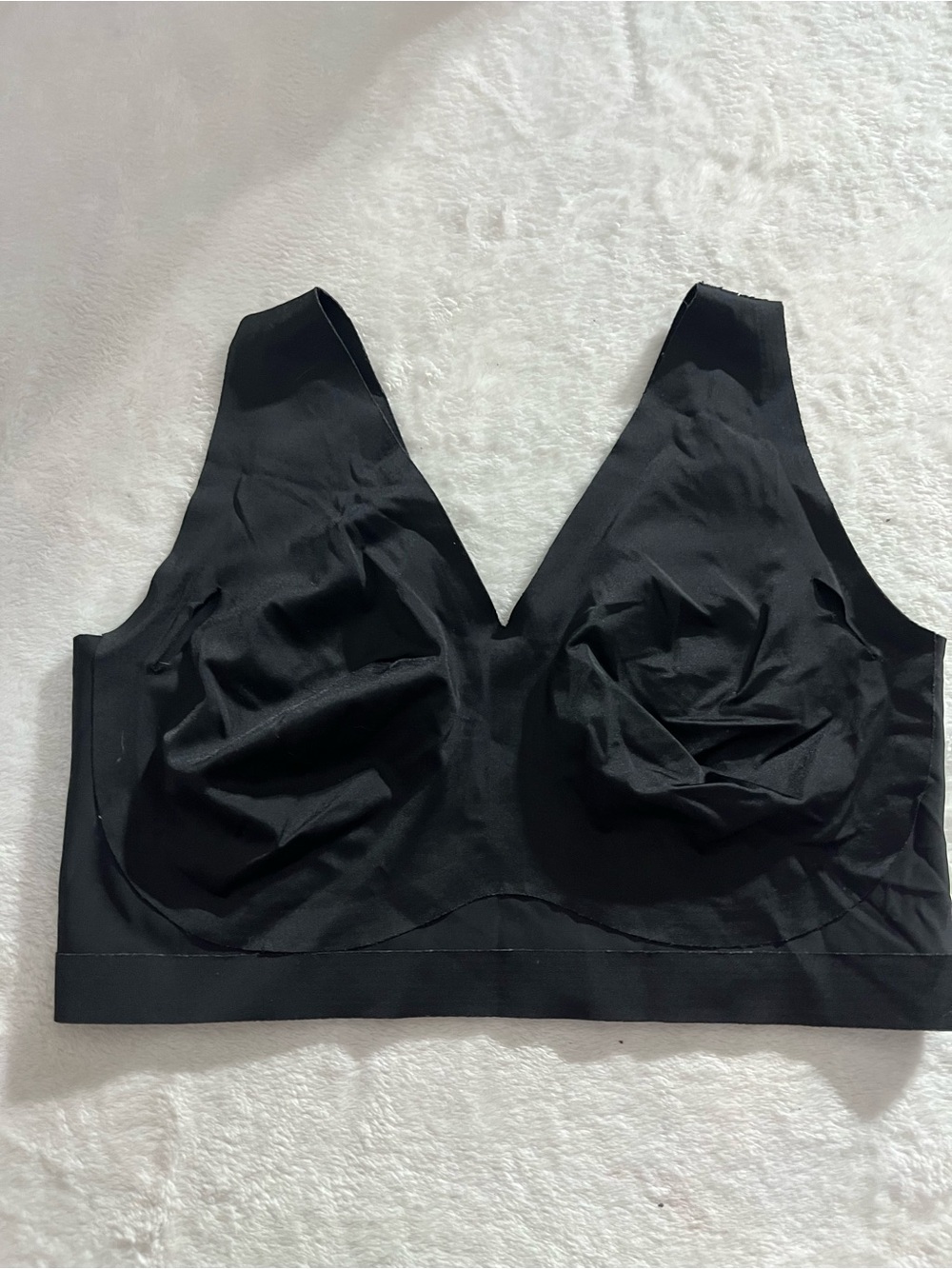 Nice Seamless V-Neck Bralette Wireless V Back Comfort Lounge Sports Bra XL